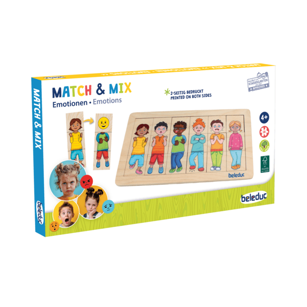 Beleduc lavinamoji priemonė - medinė dėlionė  "Emocijos" (11131)