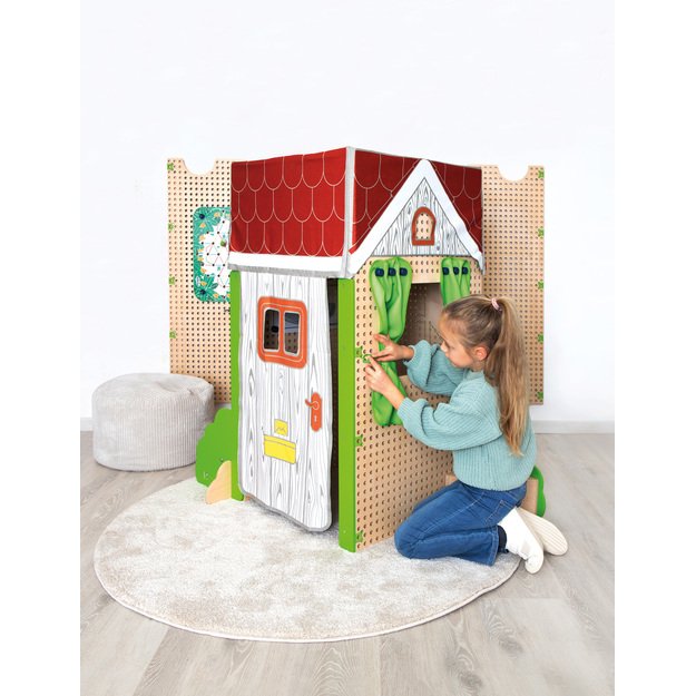 Beleduc PLUG IT Veiklų žaidimo namelį papildanti priemonė - Tekstilinis stogas (27109) 2