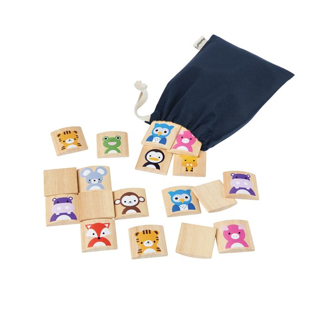 PlanToys lavinamoji priemonė - žaidimas  Gyvūnų memo  (PT4656)