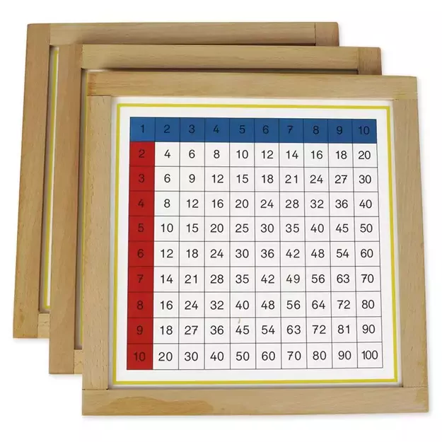 TimeTEX Daugybos užsiėmimų lentelės su mediniu rėmeliu "Montessori Premium"(TT94450) 3