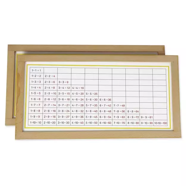 TimeTEX Daugybos užsiėmimų lentelės su mediniu rėmeliu "Montessori Premium"(TT94450) 5