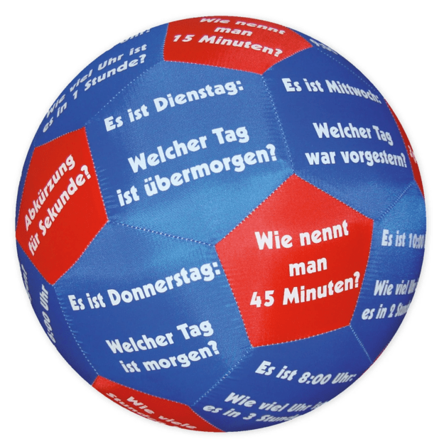 TimeTEX  Lavinamasis žaidimas - kamuolys Pello - Laikas ir savaitės dienos Vokiškai (TT93576)