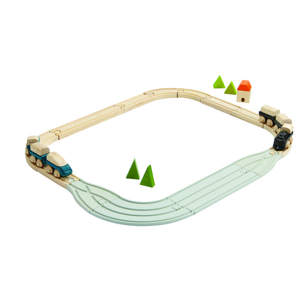 PlanToys guminių Kelių & Bėgių papildymo rinkinys "Jungtys" (6327) 2