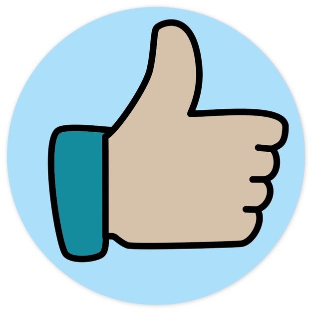 Motyvaciniai lipdukai su modenus nykštys, 560 vnt. (TT62659/L)