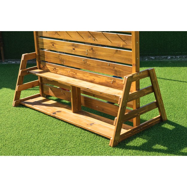 Lauko baldai - Wisdom Smėlio žaidimų sienelė su smėlio žaislų laikymo vieta (S484-A) 3