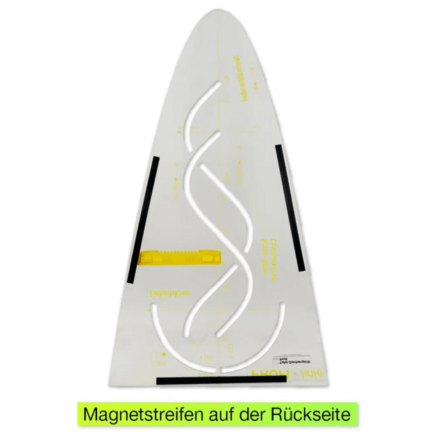 TimeTEX Profesionalus magnetinis parabolės šablonas, 59 cm, su rankena (TT62676)