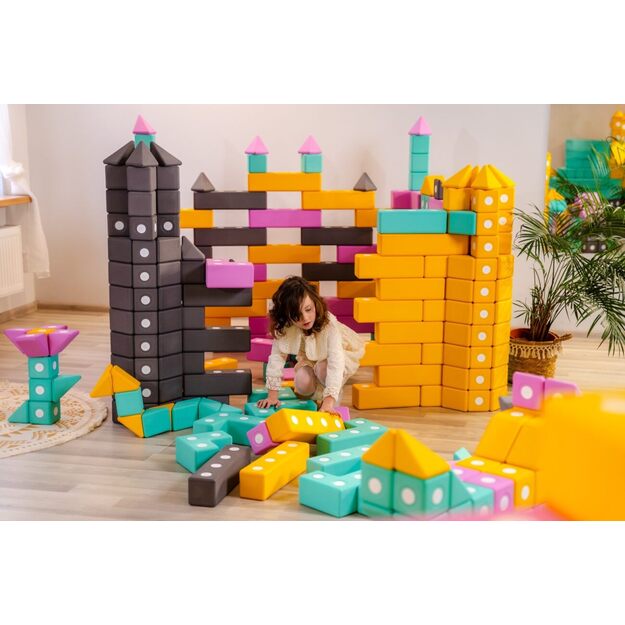 TUKI minkštų, magnetinių kaladėlių rinkinys Builder 94 (TB94) 4