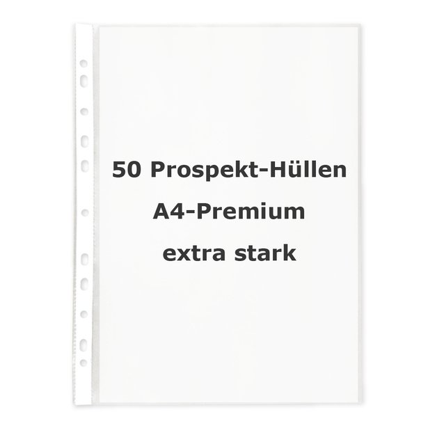 TimeTEX Įmautės Prospectus A4 premium, pastiprintos, 50 vnt. (TT64328)