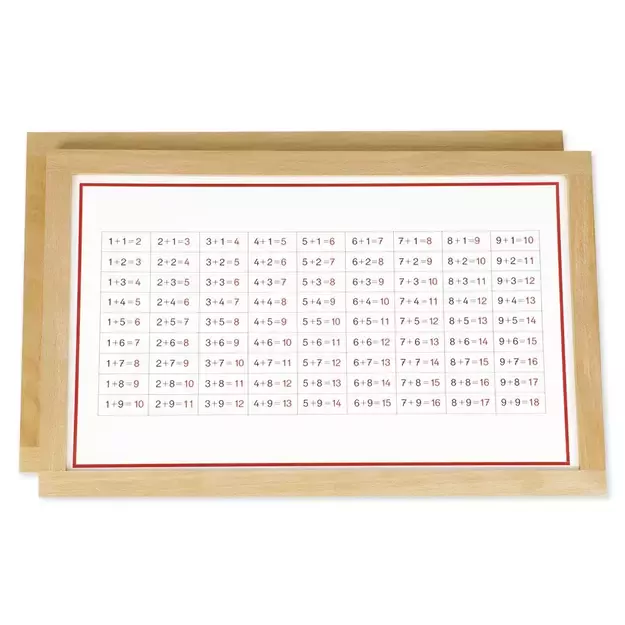 TimeTEX Sudėties užsiėmimų lentelės mediniame rėmelyje "Montessori Premium" (TT94440) 6