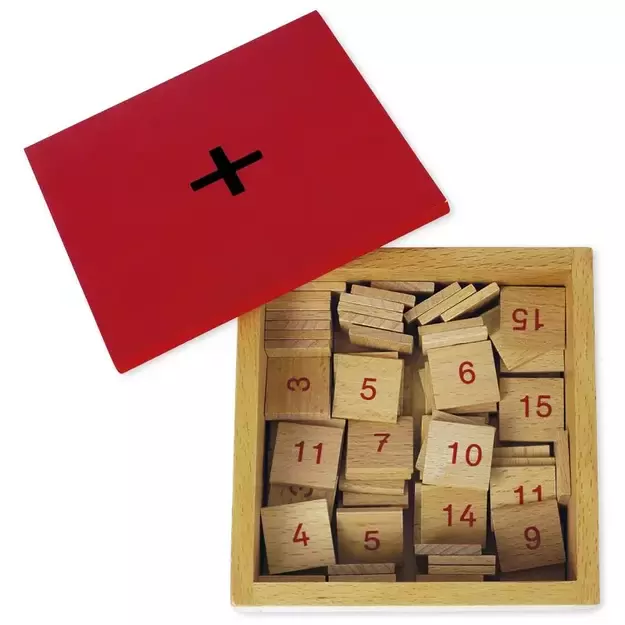 TimeTEX Sudėties užsiėmimų lentelės mediniame rėmelyje "Montessori Premium" (TT94440) 1