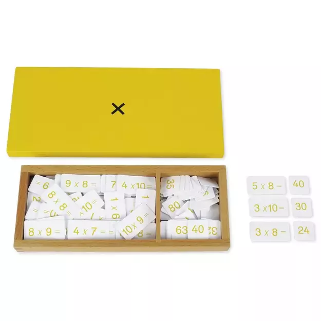 TimeTEX Daugybos užduočių ir atsakymų dėžutė "Montessori Premium" (TT94452) 1