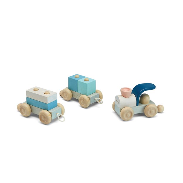PlanToys žaislas -  Besijungiantis traukinukas Trio (PT5738)