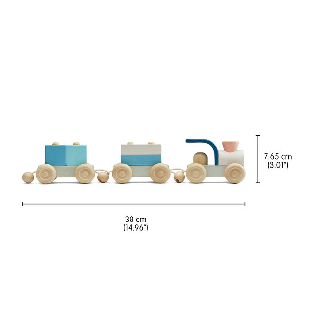 PlanToys žaislas -  Besijungiantis traukinukas Trio (PT5738) 1