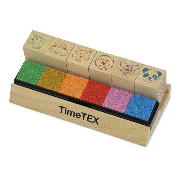 TimeTEX Mokytojo medinių antspaudų rinkinys, 6 vnt. (TT62344)