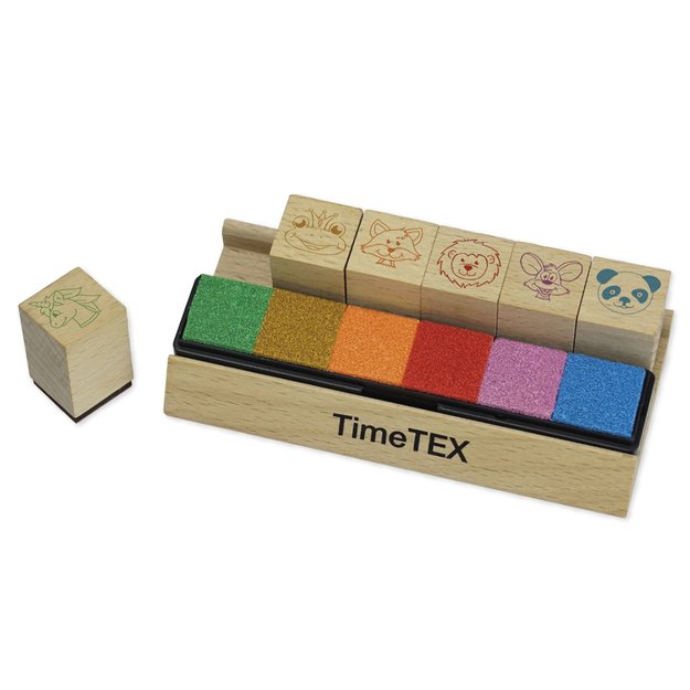 TimeTEX Mokytojo medinių antspaudų rinkinys, 6 vnt. (TT62344)