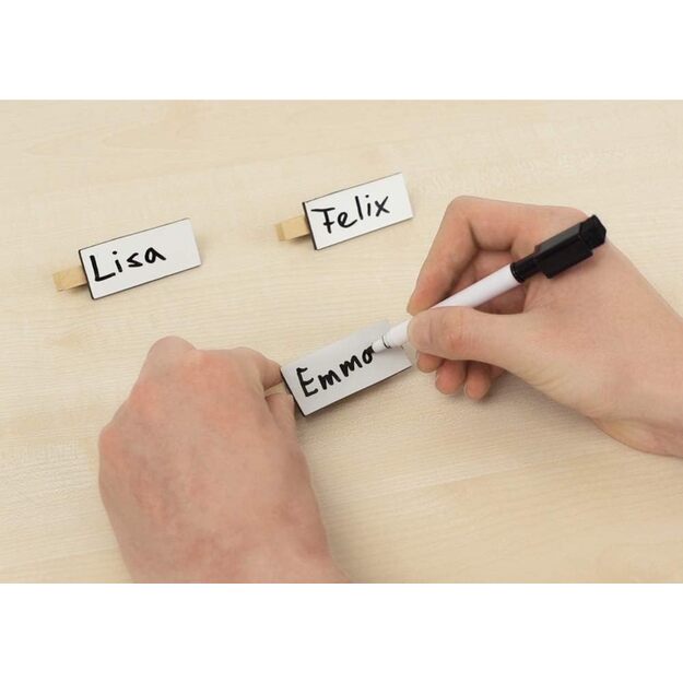 Prisegamų, užrašomų, baltų lentelių rinkinys, 6 vnt. (TT10838) 1