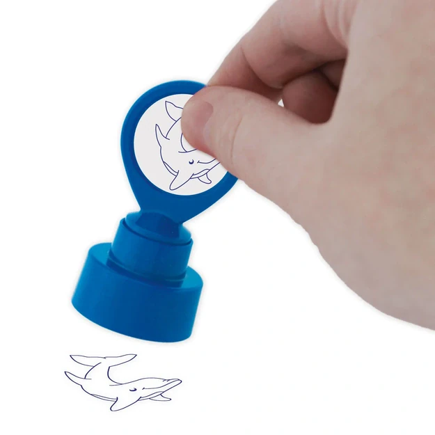 TimeTEX Apvalus „Perpetuum“ šilkografijos antspaudas „Delfinas" (TT62036)