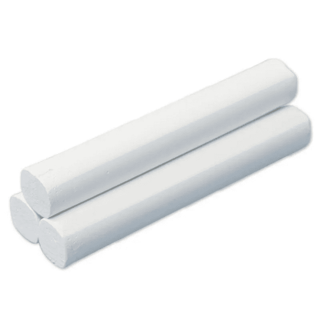 TimeTEX 10 mm skersmens balta kreida, 10 vnt. (TT62830)
