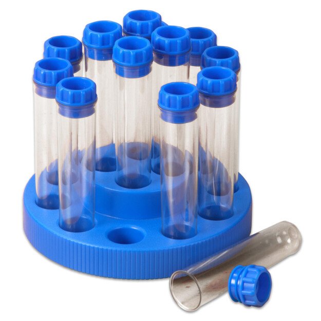 Mėgintuvėlių rinkinys, 14 vnt. su stovu (BZ52102)