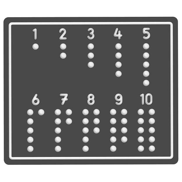 Beleduc modulinė sistemos elemantas - Žaidimų lenta "Matematika 1-10" (62104)