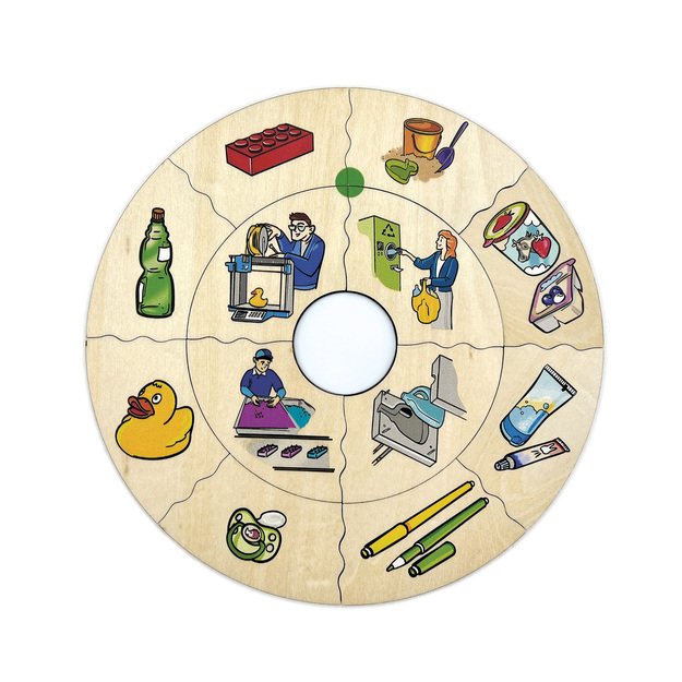 Beleduc dėlionė Technico XL "Medžiagos" (11595) 2