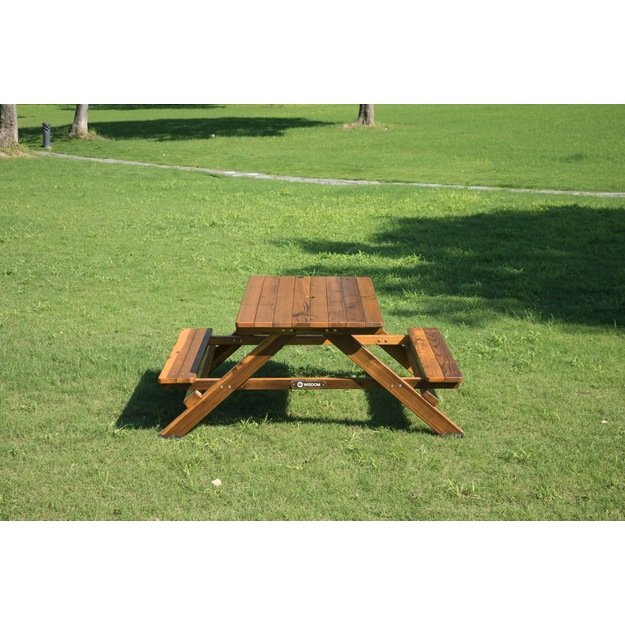 Lauko baldai - Wisdom Stalas su suoliukais grupei (S235-XL) 1