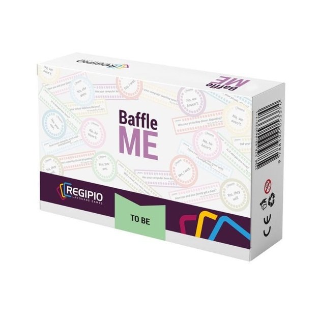 REGIPIO anglų kalbos žaidimas "BAFFLE ME – TO BE"