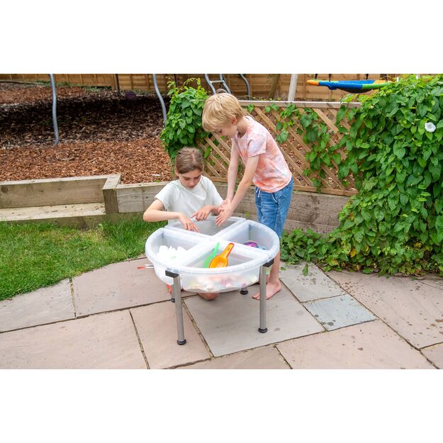 Apvalus tyrimų stalelis, skaidrus (CM73610) 2