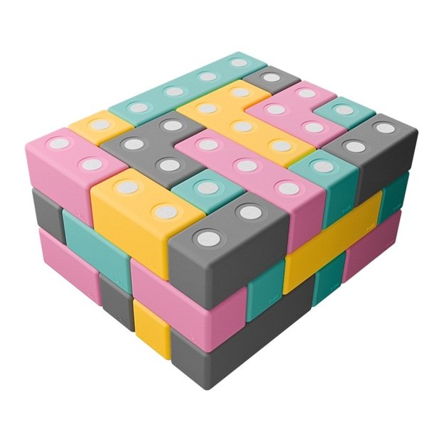 TUKI minkštų, magnetinių kaladėlių rinkinys Builder 56 (TB56)