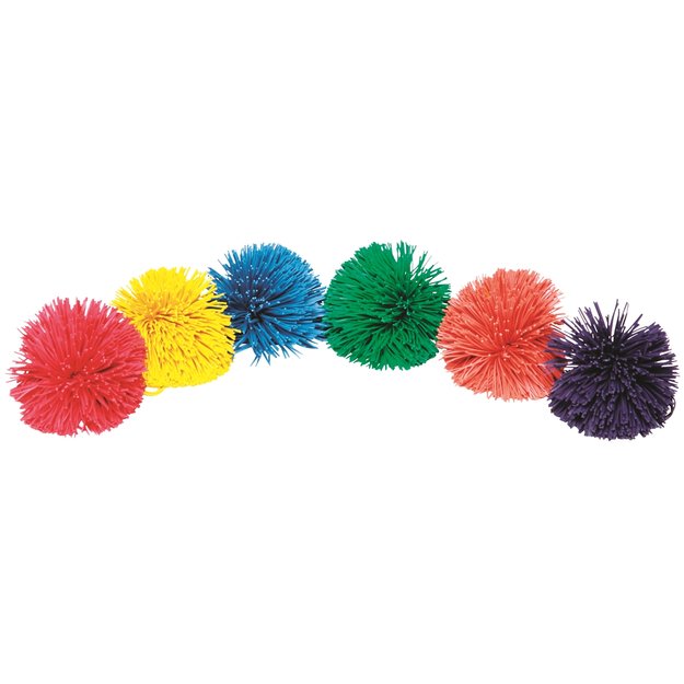 MEGAFORM fizinio lavinimo priemonė - kamuoliukų PomPom rinkinys, 6 vnt. (M452306)