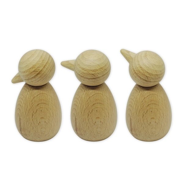 Medinė Emocijų figūrėlė, aukštis apie 8 cm  (TT10822) 1