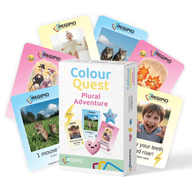 REGIPIO anglų kalbos žaidimas "COLOUR QUEST: PLURAL ADVENTURE"