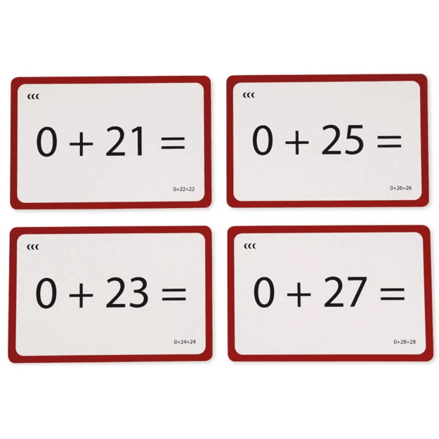 Matematikos mokymosi kortelės „Sudėties užduotys“, 249 dalių, kartoninėje dėžutėje (TT92538)