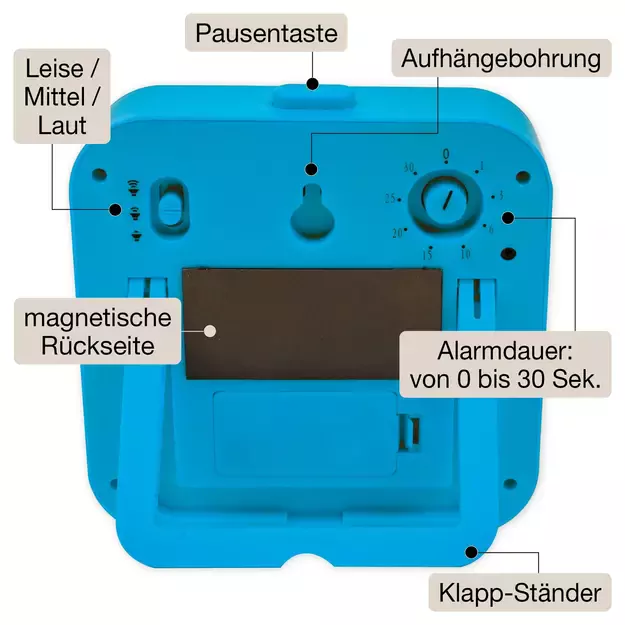 TimeTEX tylus laikmatis, ColorLINE, su pauzės mygtuku (6175x) 4