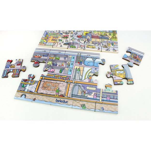 Beleduc grindų dėlionė "Miesto gyvenimas" (16213) 3