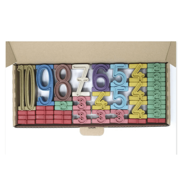 TimeTEX Sudedami skaičiai „Skaičius ant skaičiaus“, 34 dalių, „Montessori“ spalvos, „Montessori Premium“ (TT92576)