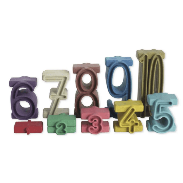 TimeTEX Sudedami skaičiai „Skaičius ant skaičiaus“, 34 dalių, „Montessori“ spalvos, „Montessori Premium“ (TT92576)
