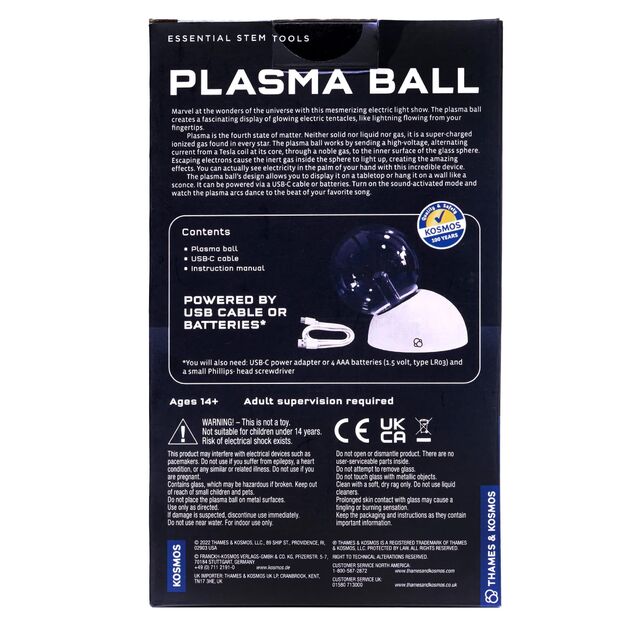 Thames & Kosmos priemonė Šviečiantis plazmos rutulys (TK678001)