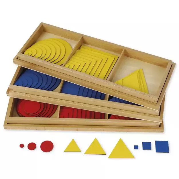 TimeTEX Skrituliai, Trikampiai, Kvadratai "Montessori Premium" (TT94236)