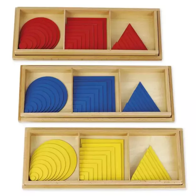 TimeTEX Skrituliai, Trikampiai, Kvadratai "Montessori Premium" (TT94236) 1