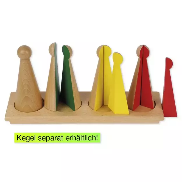 TimeTEX Padėklas Didelėms trupmenų figūrėlėms "Montessori Premium" (TT94499) 1
