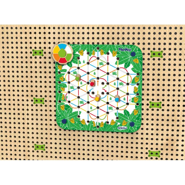 Beleduc PLUG IT sienelės papildantys elementai - "Beždžionių žaidimas, 2 viename" (27107)