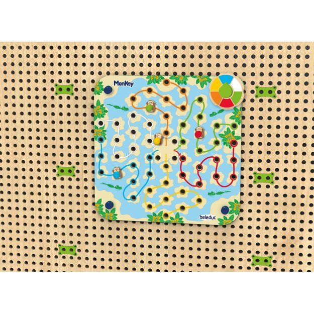 Beleduc PLUG IT sienelės papildantys elementai - "Beždžionių žaidimas, 2 viename" (27107) 1