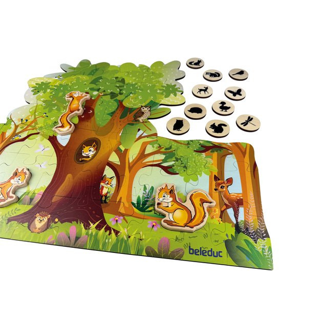 Beleduc grindų dėlionė "Nuki & draugai" (11015)