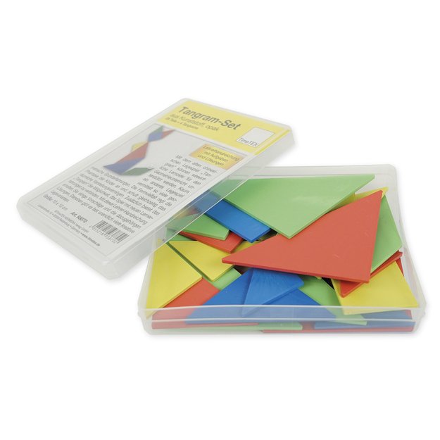 TimeTEX Plastikinis tangram rinkinys dėžutėje, 28 vnt. (TT93870)