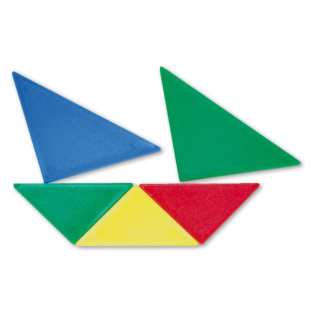 TimeTEX Plastikinis tangram rinkinys dėžutėje, 28 vnt. (TT93870)