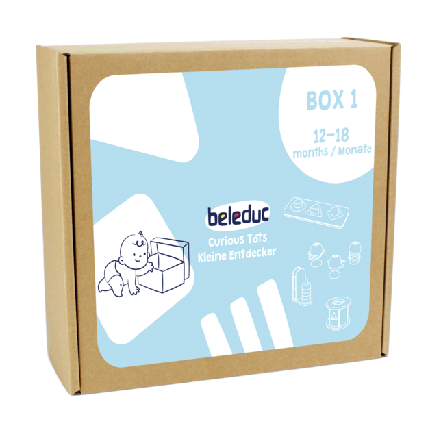 Beleduc lavinamųjų priemonių "Smalsūs mažyliai" dėžė  Nr. 1 - "Pojūčiai", vaikams nuo 12 mėn. (18050) 1