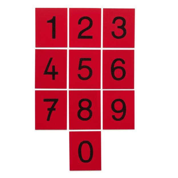 Kortelių su šiurkčiais skaitmenimis rinkinys (BZ85762)