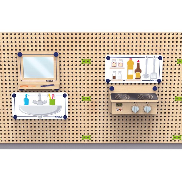 Beleduc PLUG IT sienelės papildantys elementai - "Virtuvė ir Vonios kambarys" (27108)