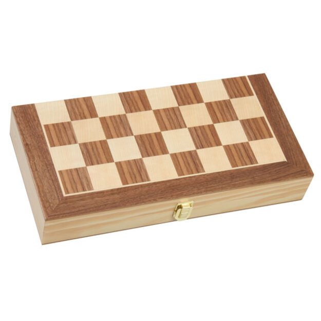 Mediniai Šachmatai su medine, susilenkiančia lenta (BZ44489) 1